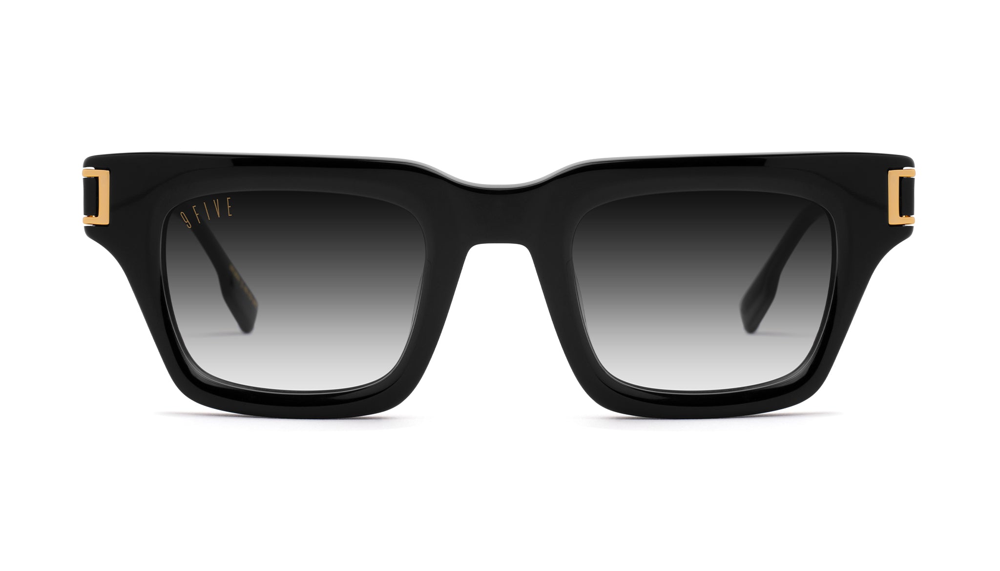 9FIVE Avenue Black & 24K Gold - Gradient Sunglasses