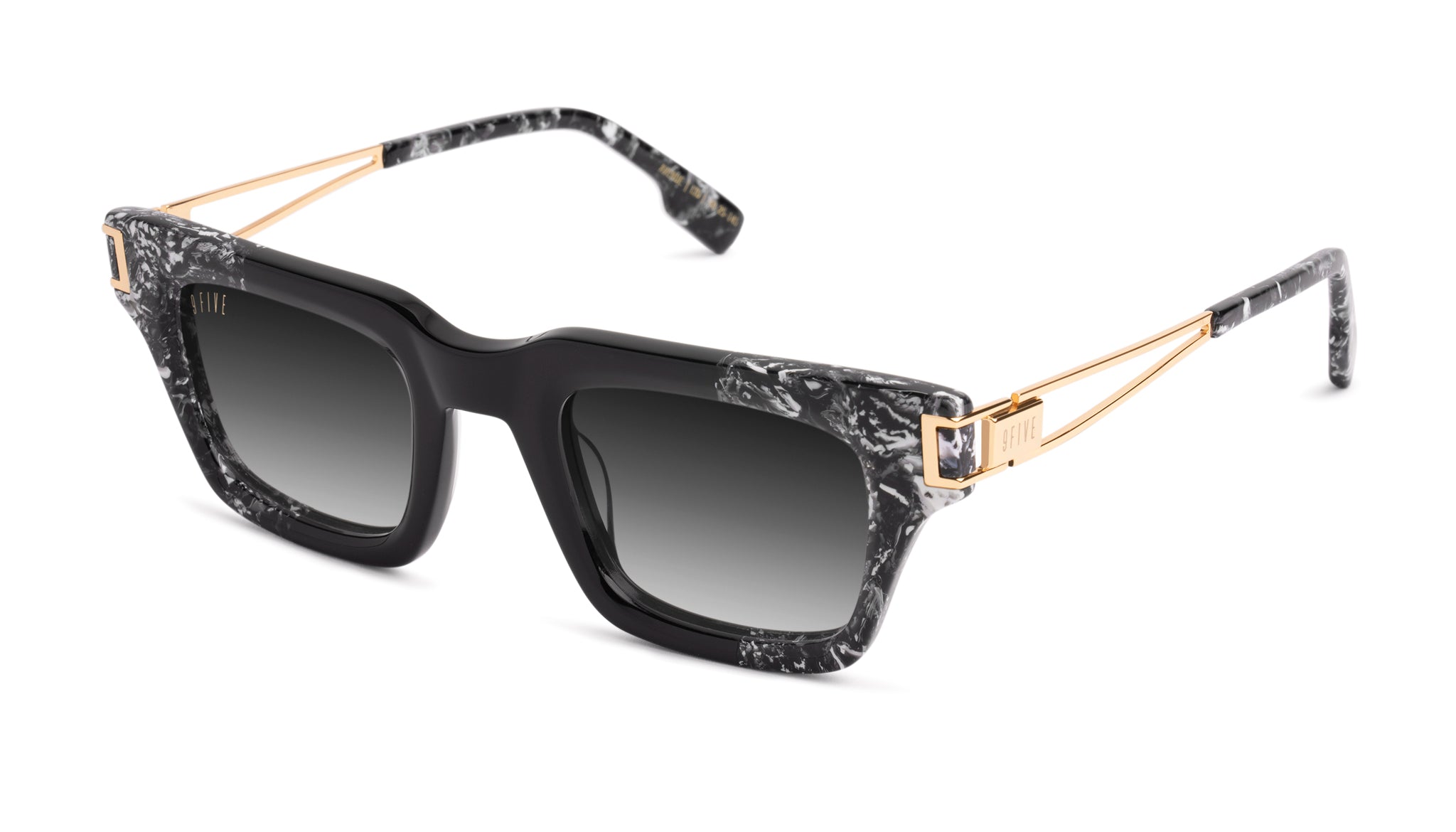 9FIVE Avenue Black & White Onyx - Gradient Sunglasses