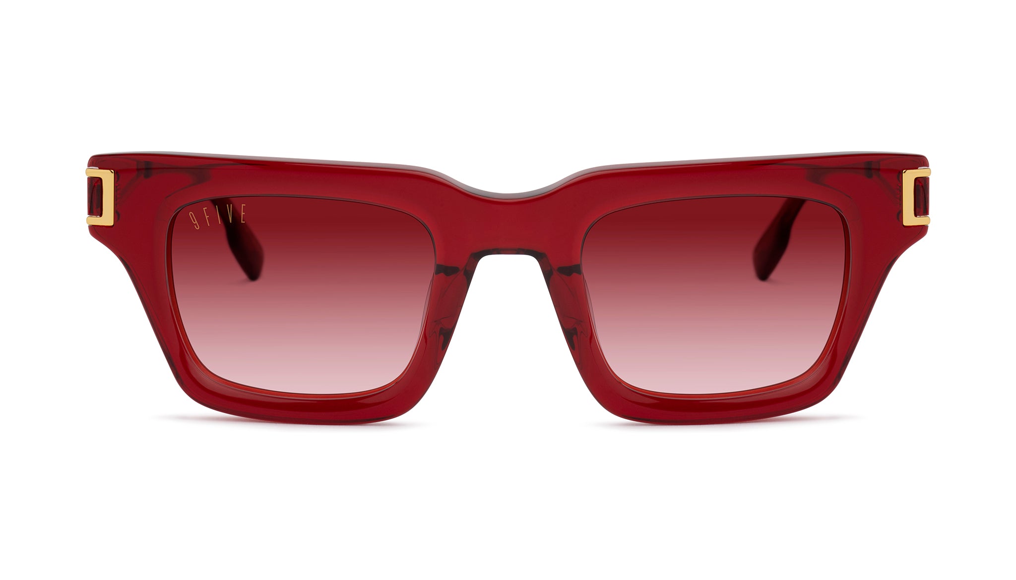 9FIVE Avenue Ruby & 24K Gold - Ruby Gradient Sunglasses