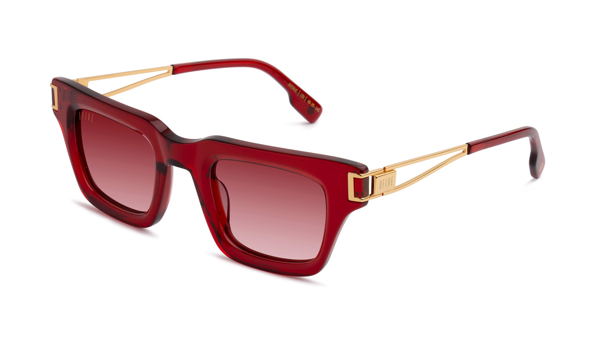 9FIVE Avenue Ruby & 24K Gold - Ruby Gradient Sunglasses