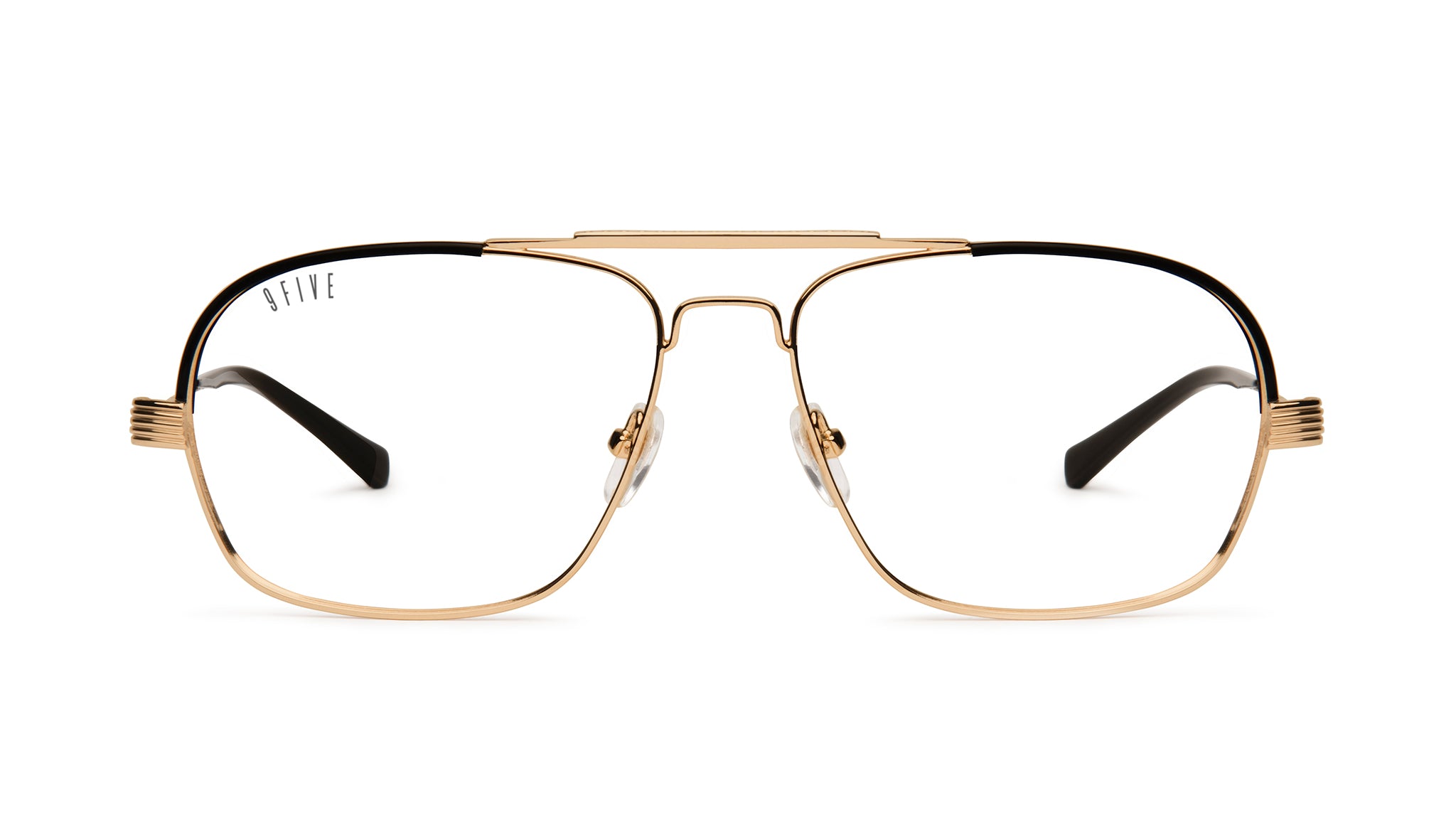 9FIVE Avian 24K Gold Clear Lens Glasses Rx