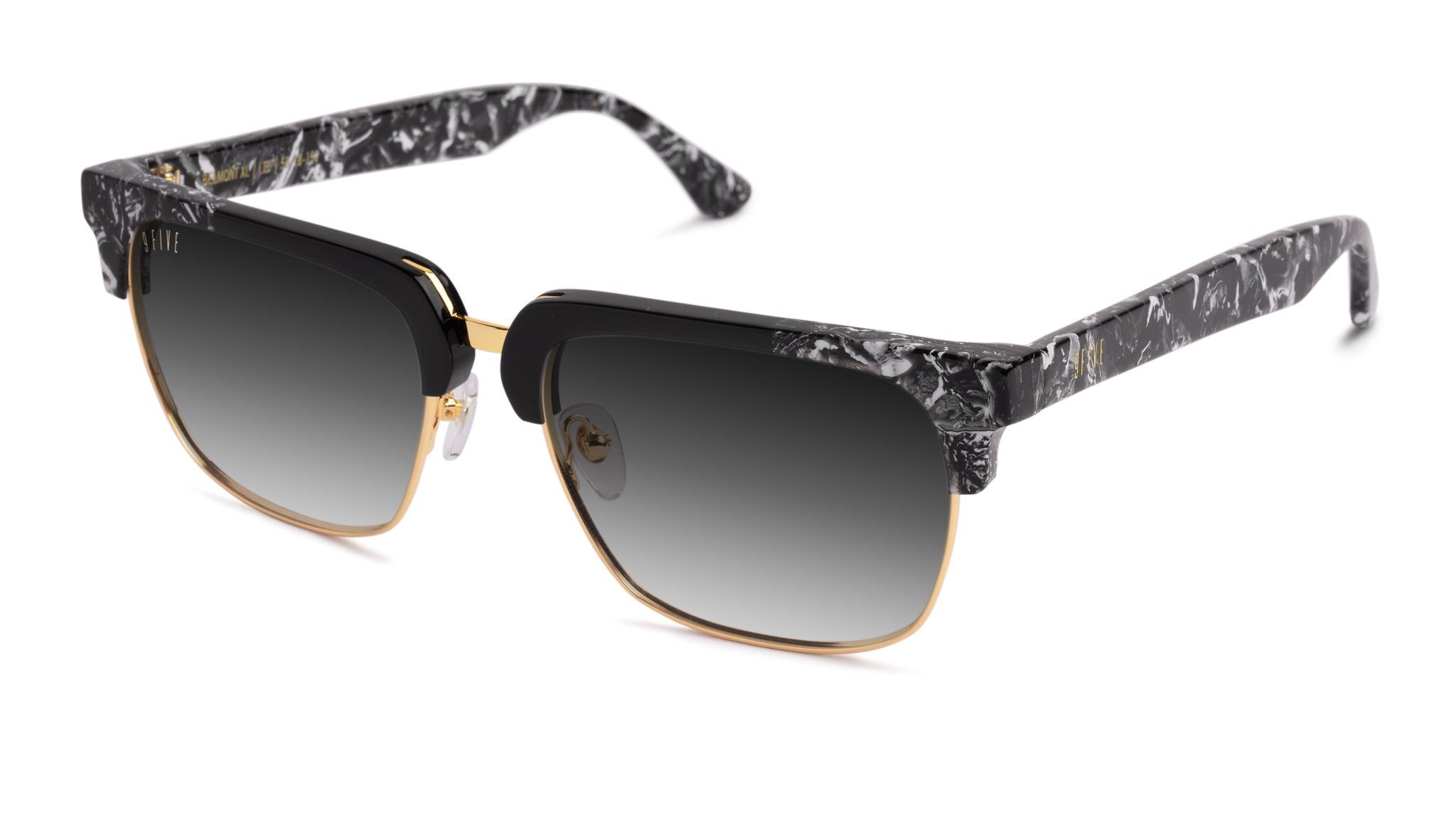 9FIVE Belmont XL Black & White Onyx - Gradient Sunglasses