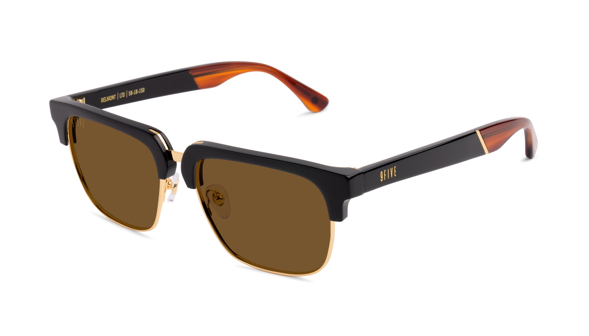 9FIVE Belmont Black & Bourbon Sunglasses