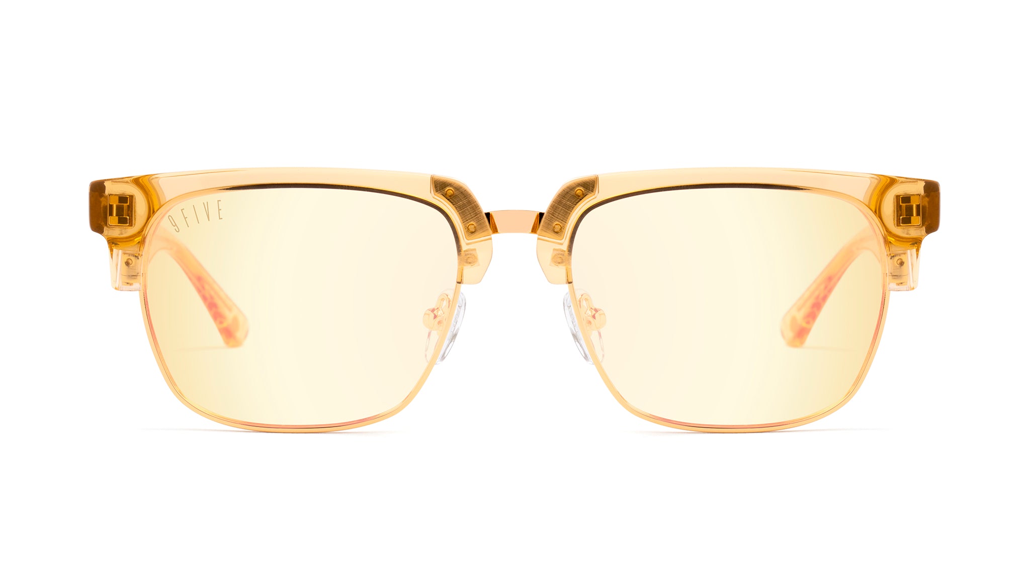 9FIVE Belmont Gold Scale - Reflective Gold Sunglasses