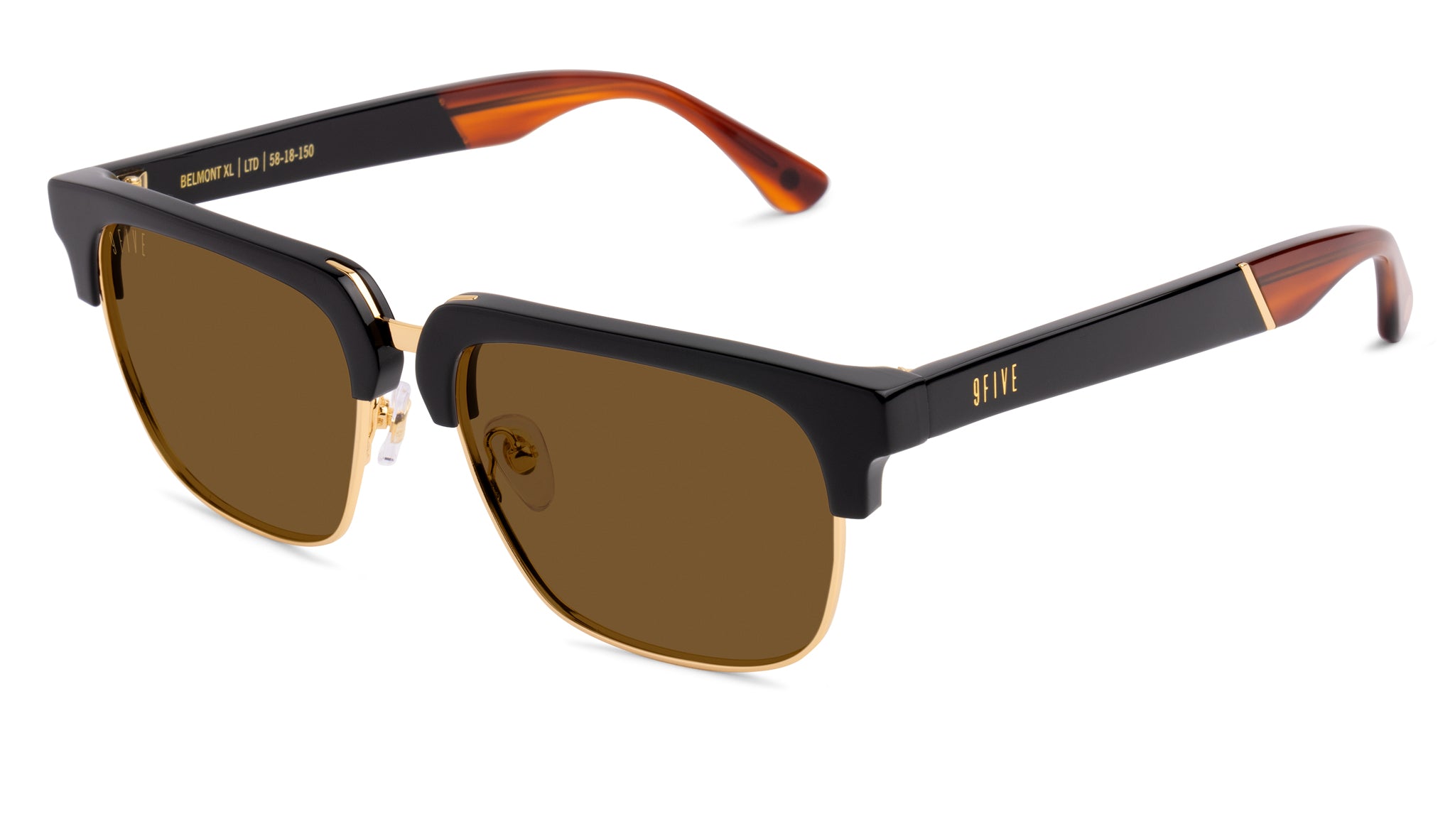 9FIVE Belmont XL Black & Bourbon Sunglasses Rx