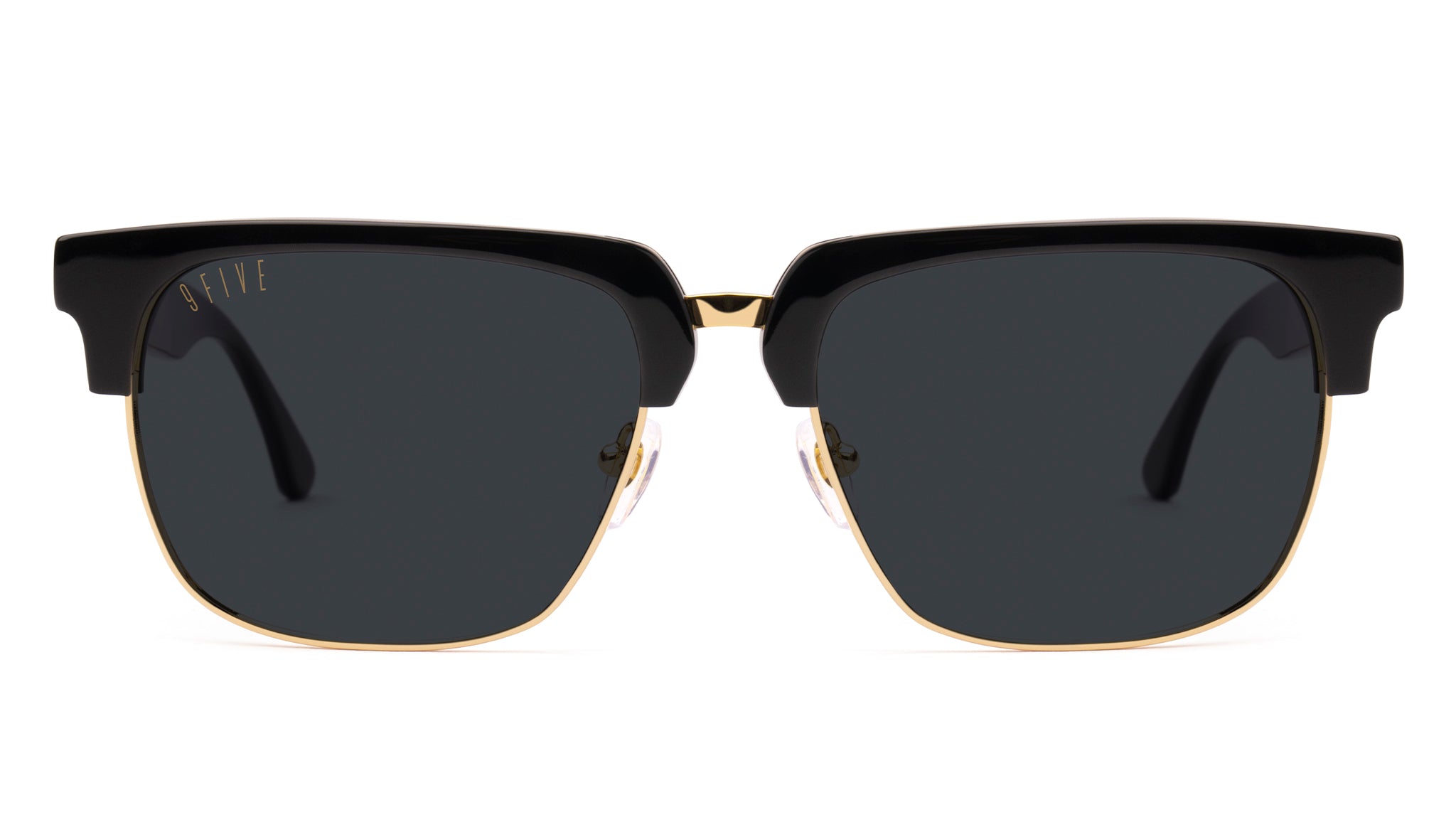 9FIVE Belmont XL Gold Marble & 24K Gold Sunglasses