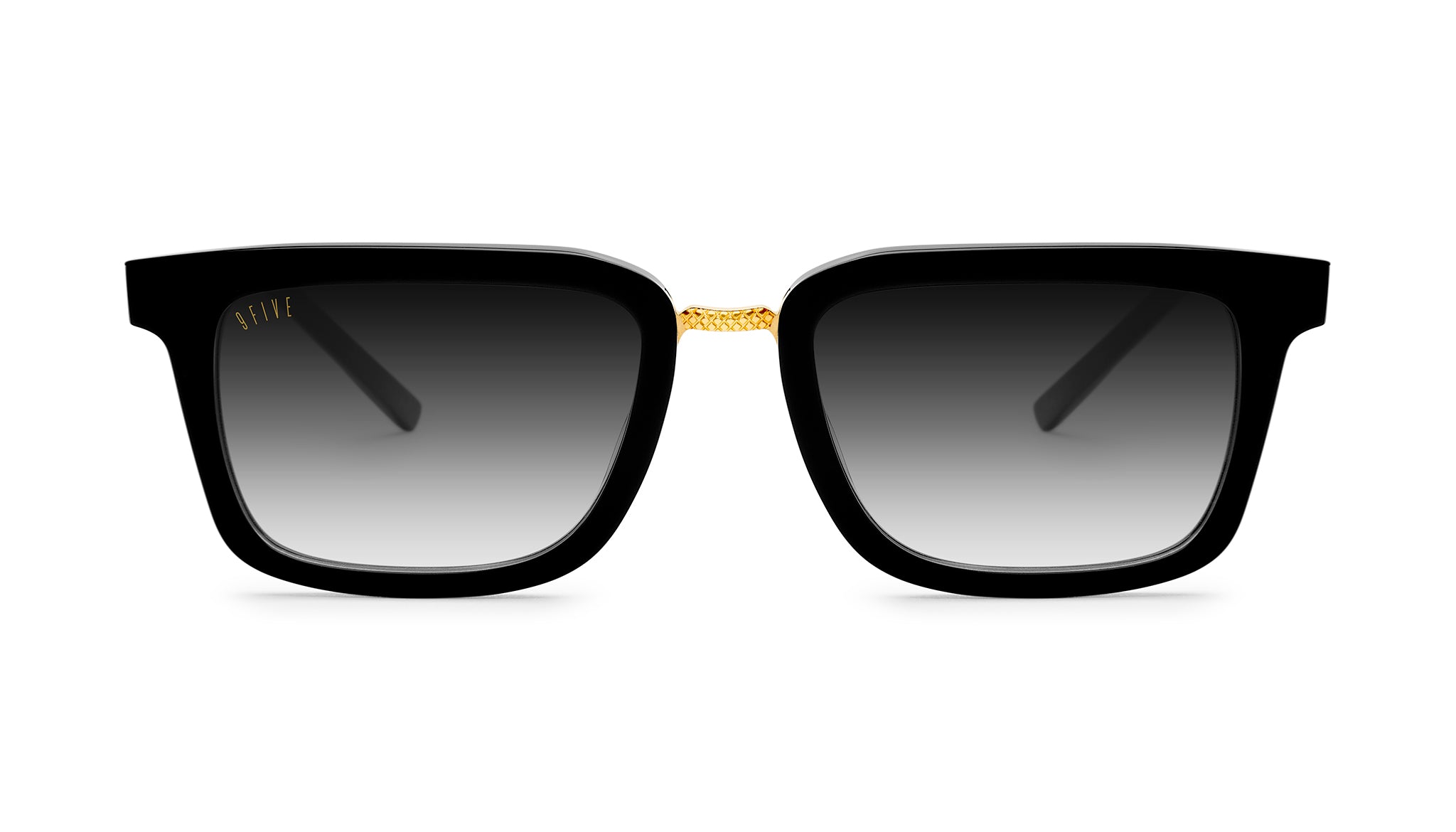 9FIVE Bishop Black & 24K Gold - Gradient Sunglasses