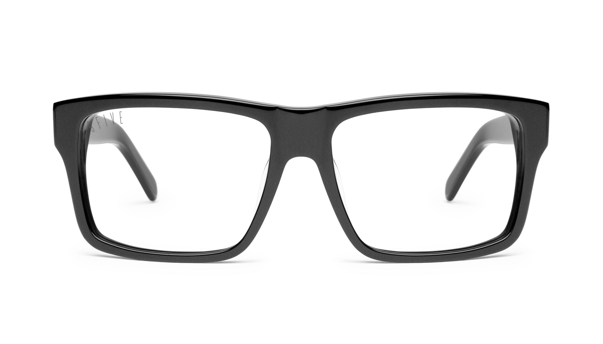 9FIVE Caps Matte Blackout Clear Lens Glasses Rx