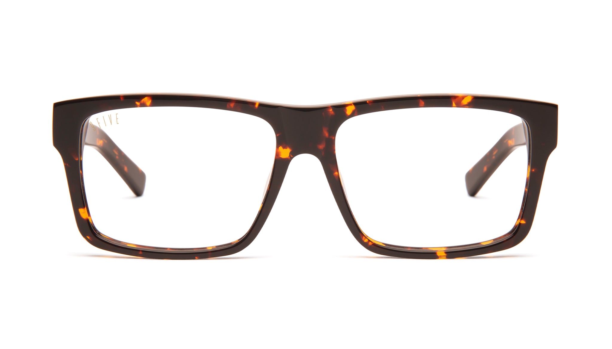 9FIVE Caps Tortoise Clear Lens Glasses Rx