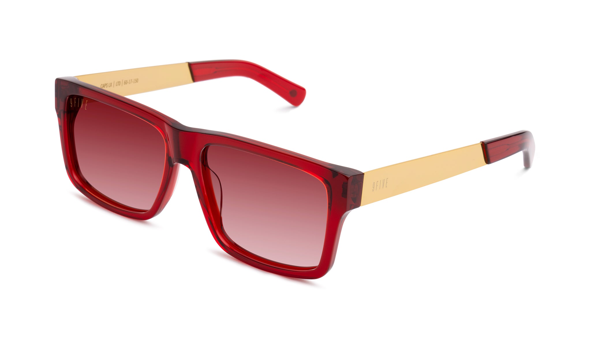 9FIVE Caps LX Ruby & 24K Gold - Ruby Gradient Sunglasses