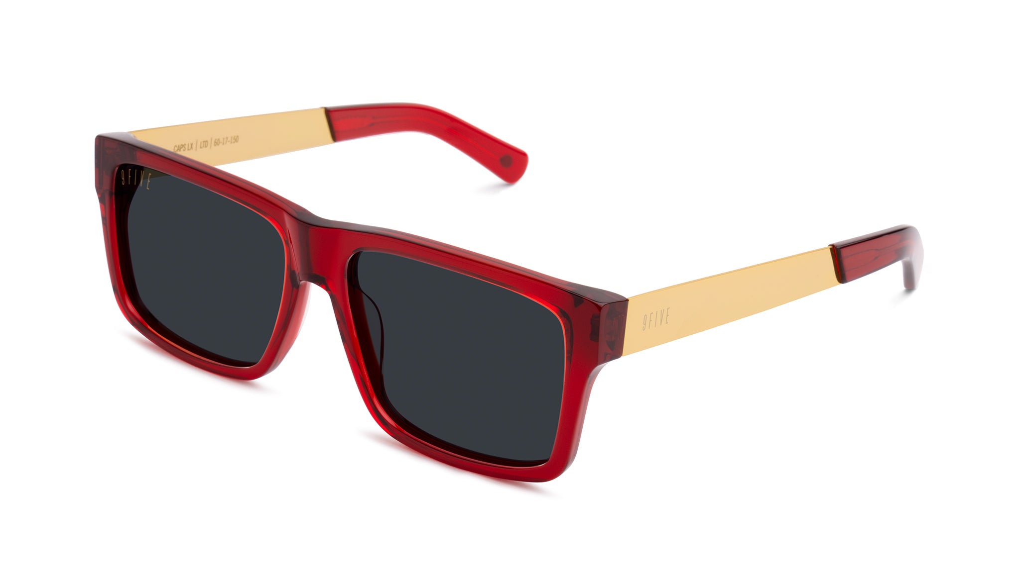 9FIVE Caps LX Ruby & 24K Gold Sunglasses Rx