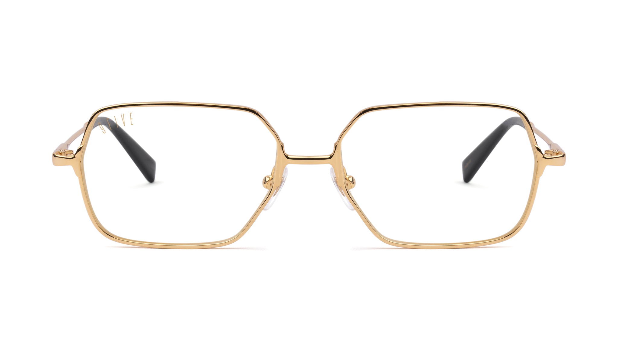 9FIVE Clarity 24K Gold Clear Lens Glasses