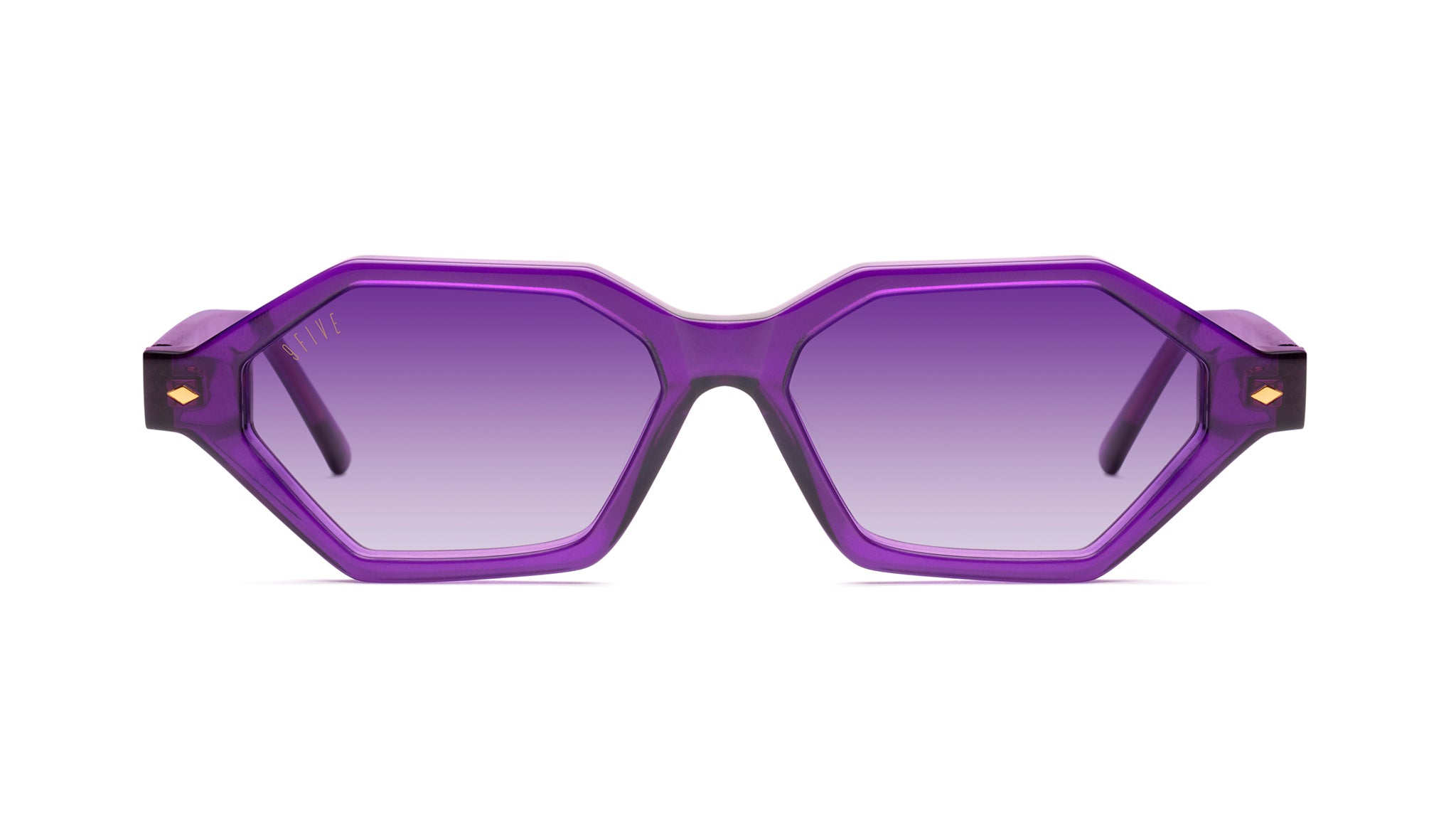 9FIVE Docks Showtime Purple & 24K Gold - Purple Gradient Sunglasses