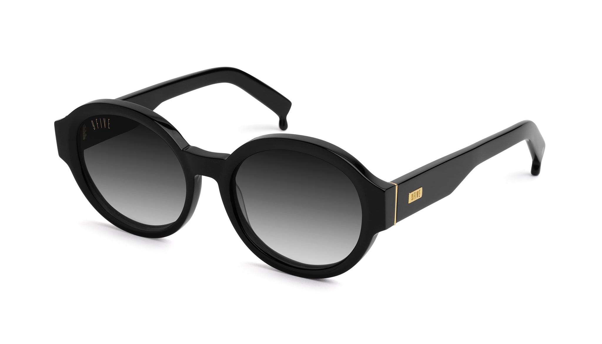 9FIVE Drips Black & 24K Gold - Gradient Sunglasses