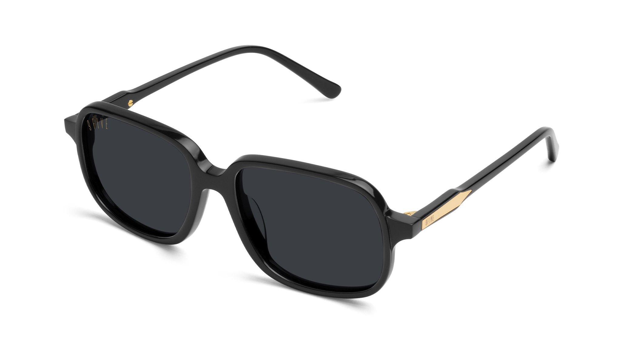 9FIVE Fronts Black & 24K Gold Sunglasses Rx