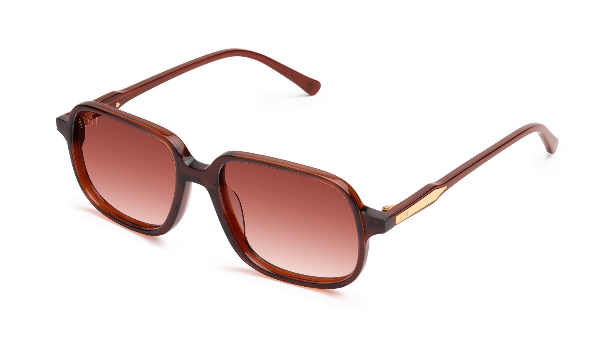 9FIVE Fronts Cognac & 24K Gold Sunglasses Rx