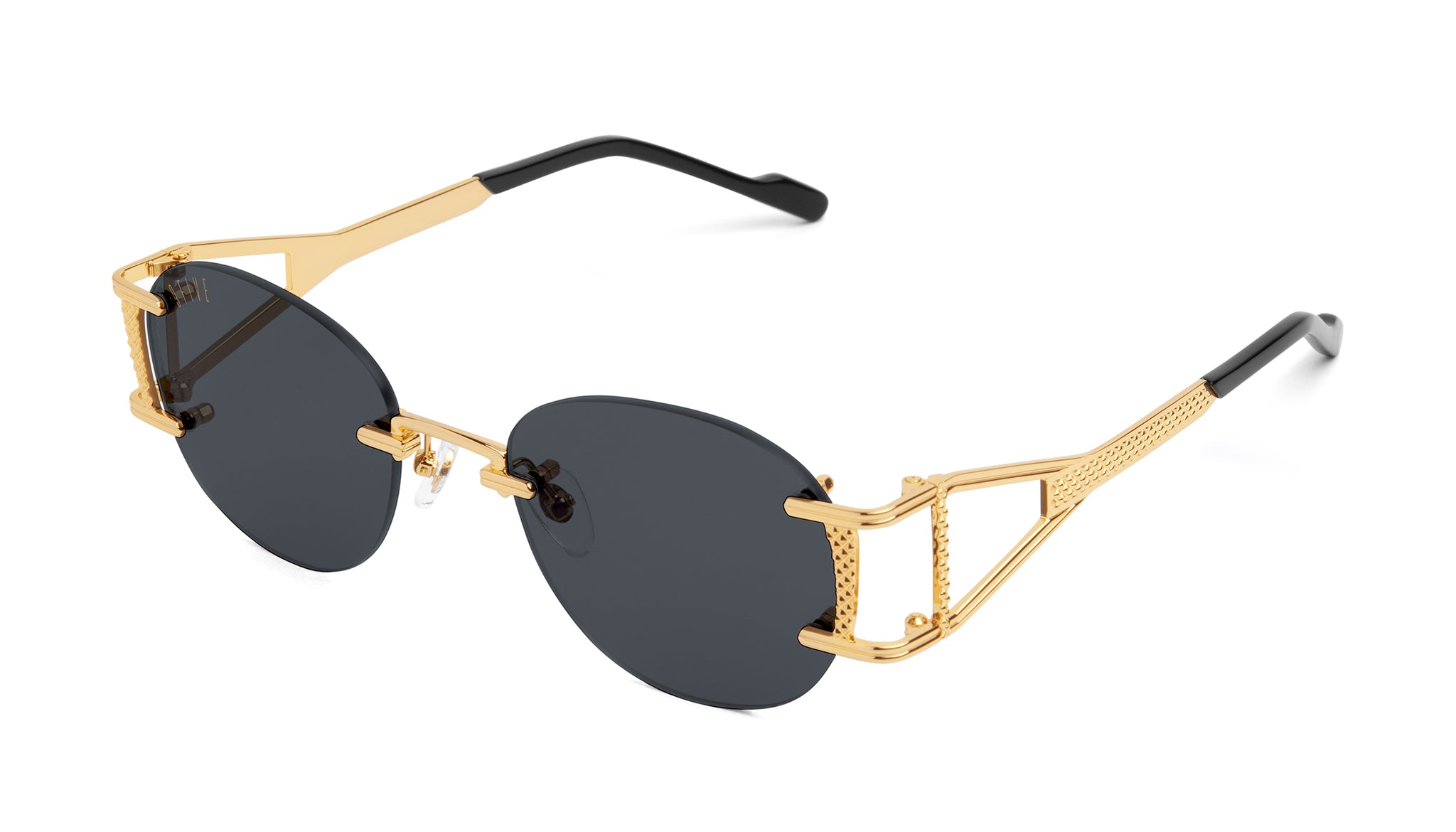 9FIVE Legacy Lite Black & 24K Gold Sunglasses