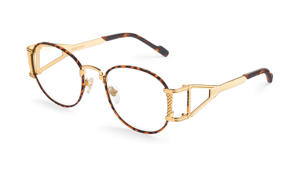 9FIVE Caps LX Ruby & 24K Gold Clear Lens Glasses – 9FIVE Eyewear