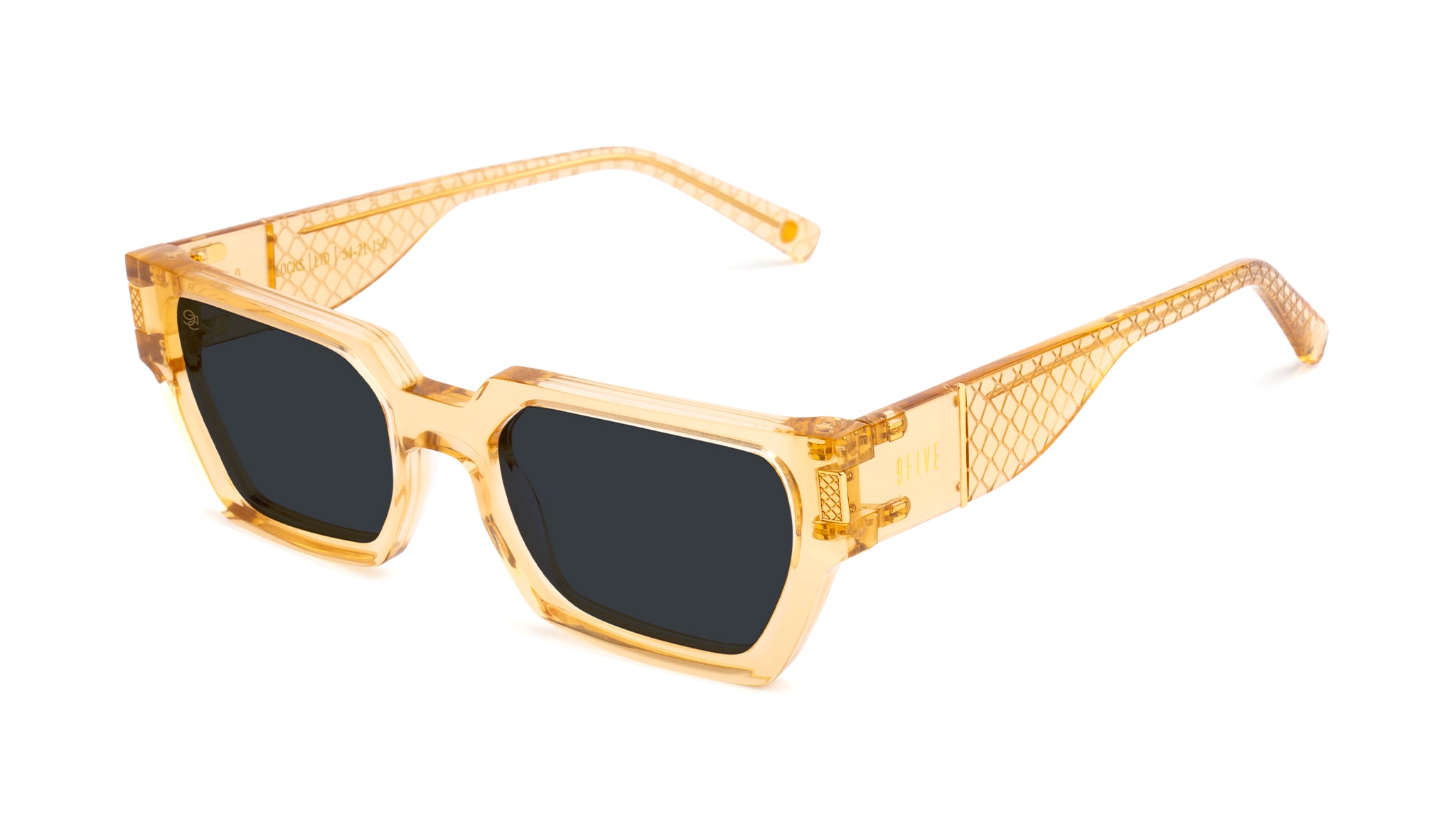 9FIVE Locks Gold Scale Sunglasses Rx