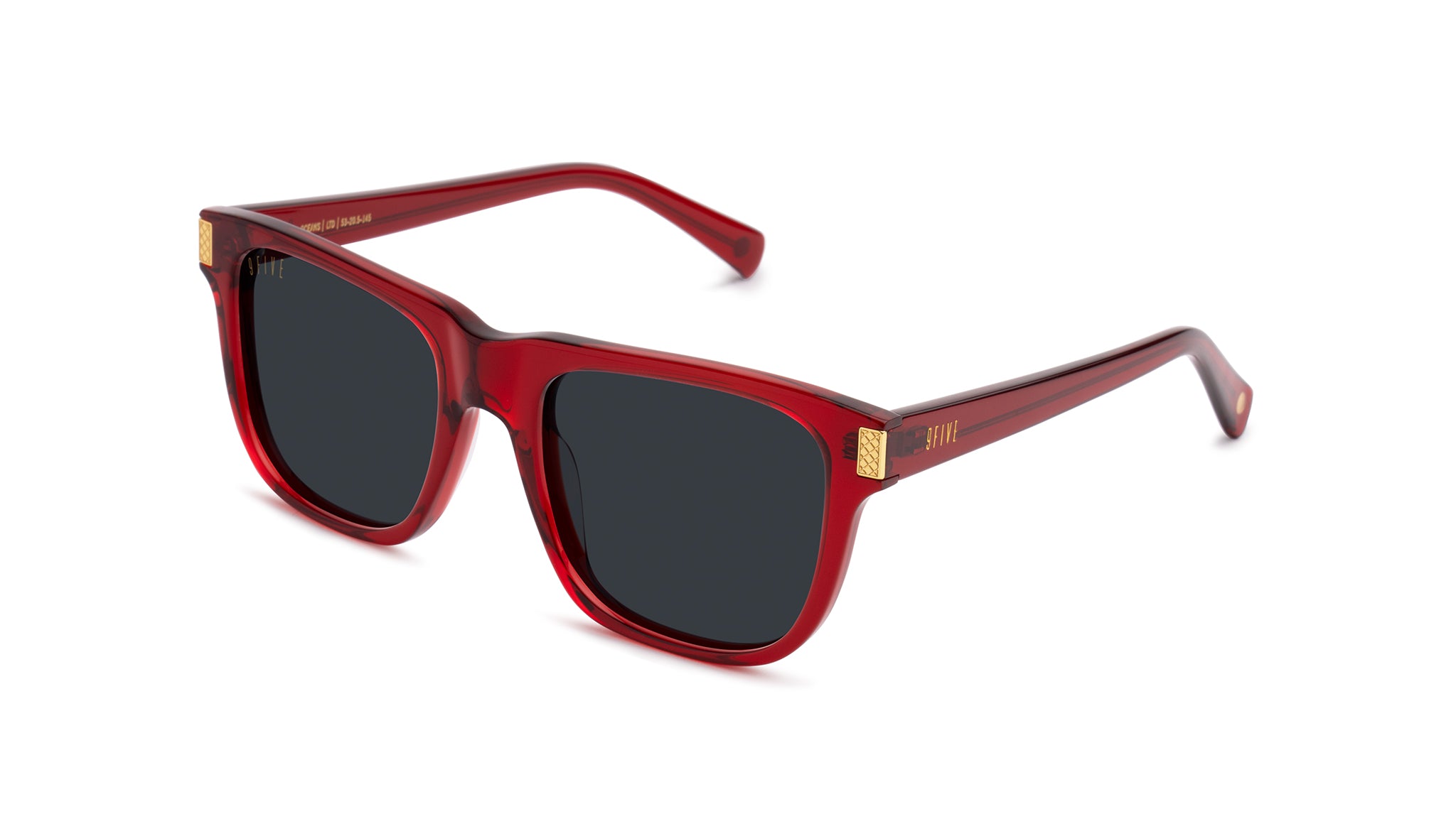 9FIVE Ocean Ruby & 24K Gold Sunglasses