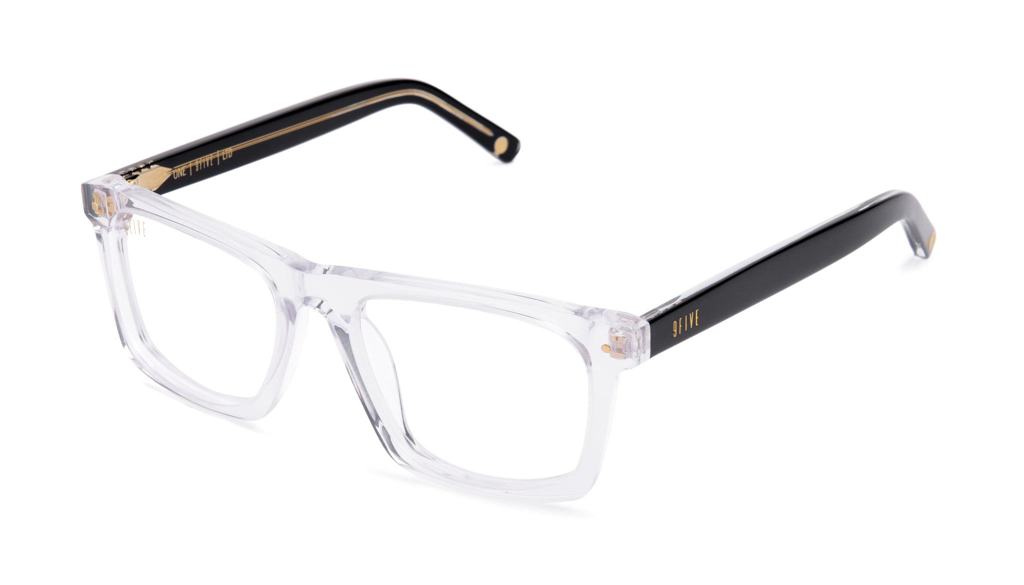 9FIVE One Black Ice Clear Lens Glasses – 9FIVE Eyewear