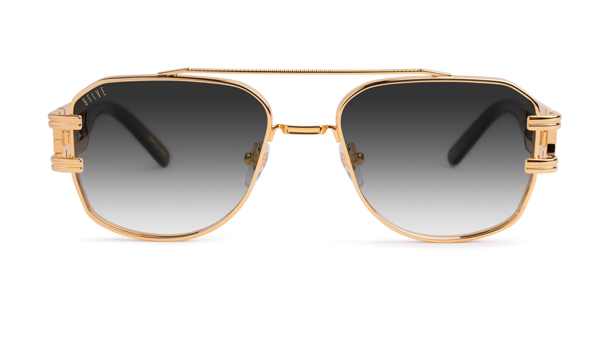 9FIVE Royals Black & 24K Gold - Gradient Sunglasses