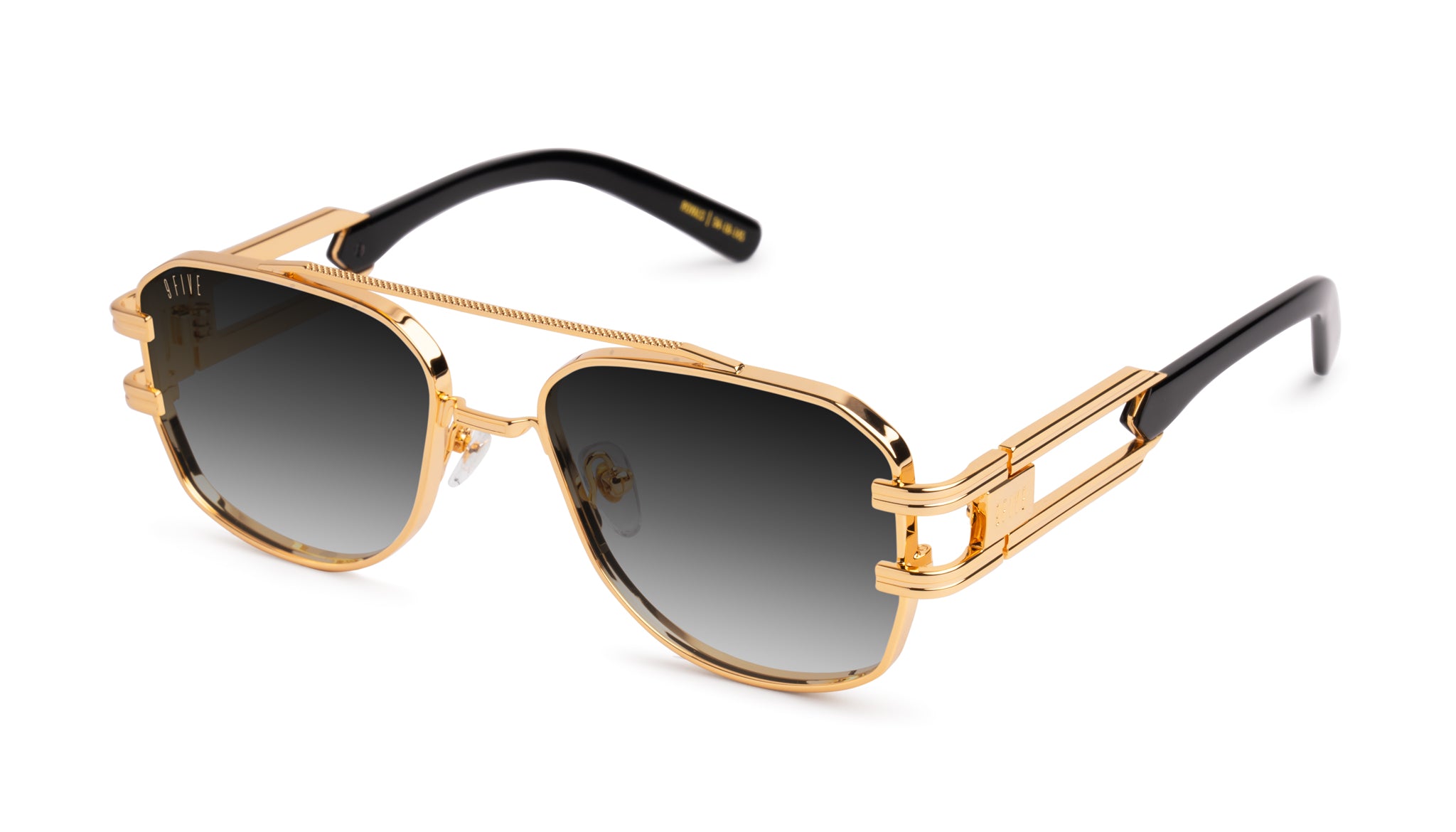 9FIVE Royals Black & 24K Gold - Gradient Sunglasses