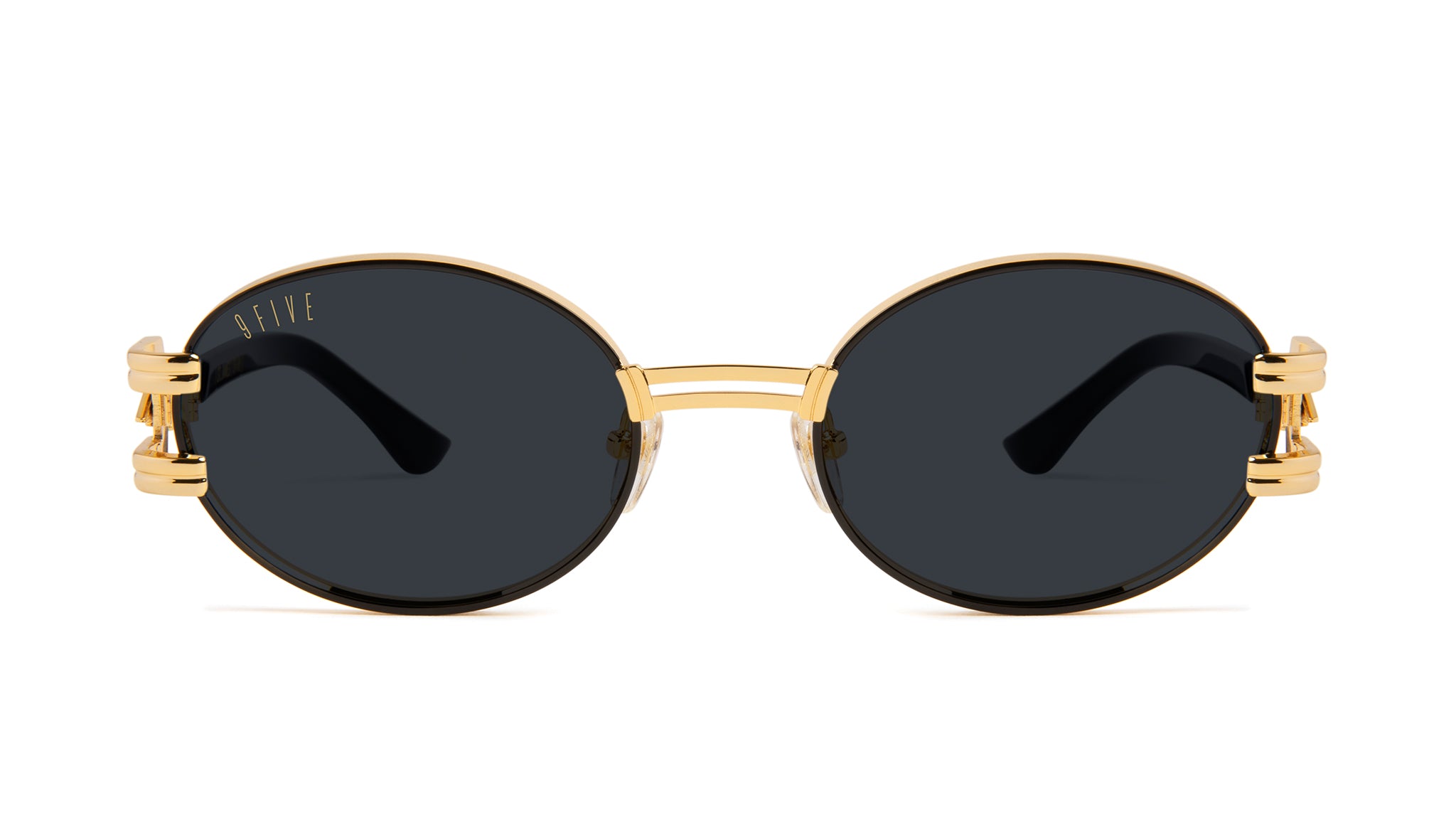 ⚡9FIVE St. James Bolt⚡ Black & 24K Gold Sunglasses Rx