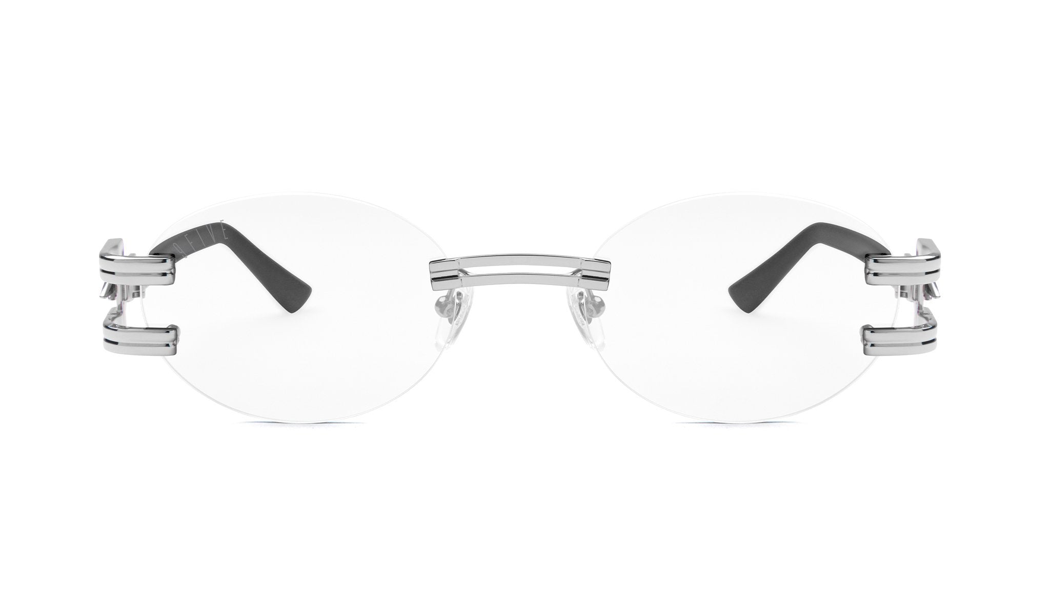 ⚡9FIVE St. James Bolt⚡ Lite Platinum Clear Lens Glasses Rx