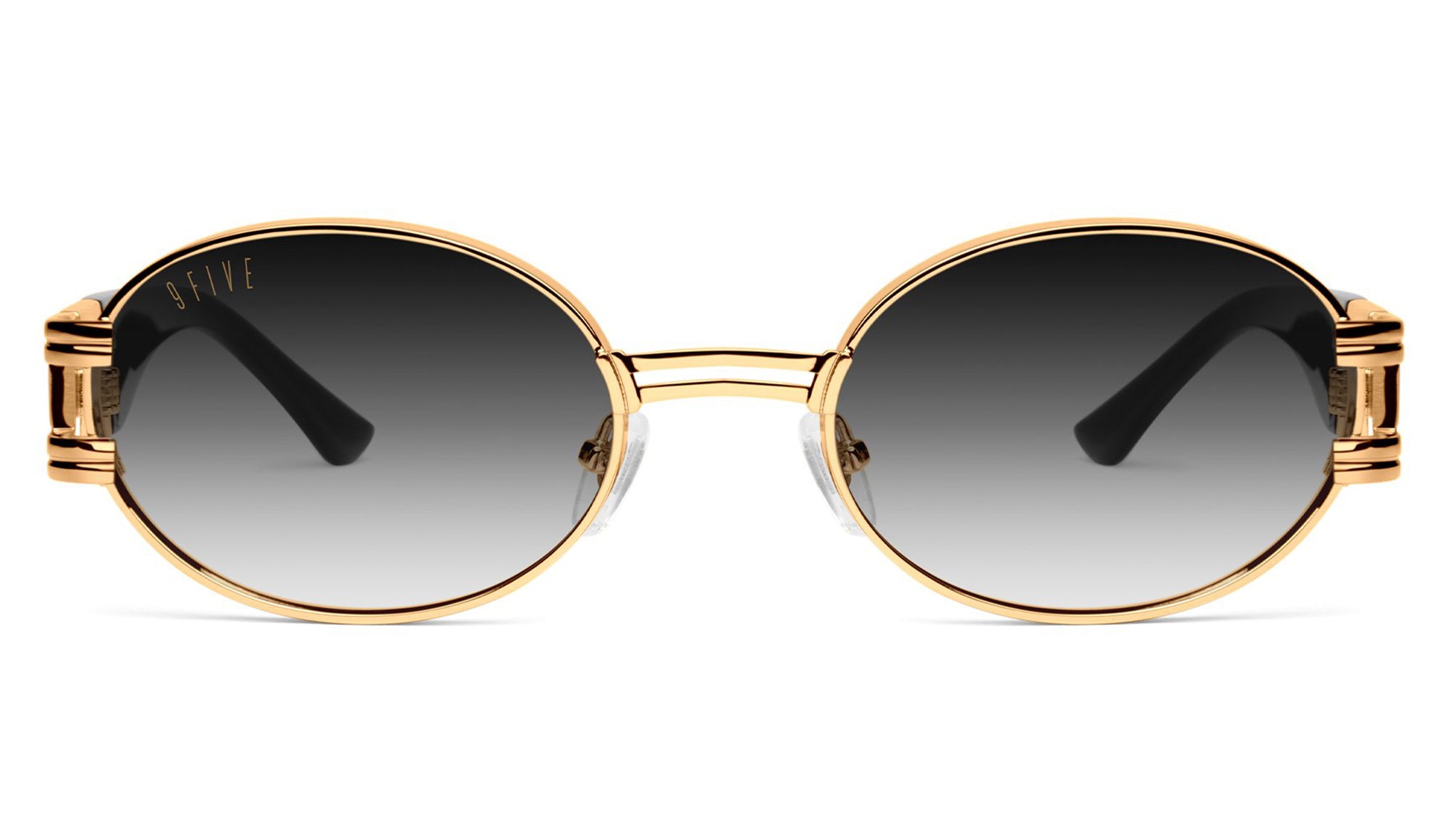 9FIVE St. James XL Black & 24K Gold - Gradient Sunglasses