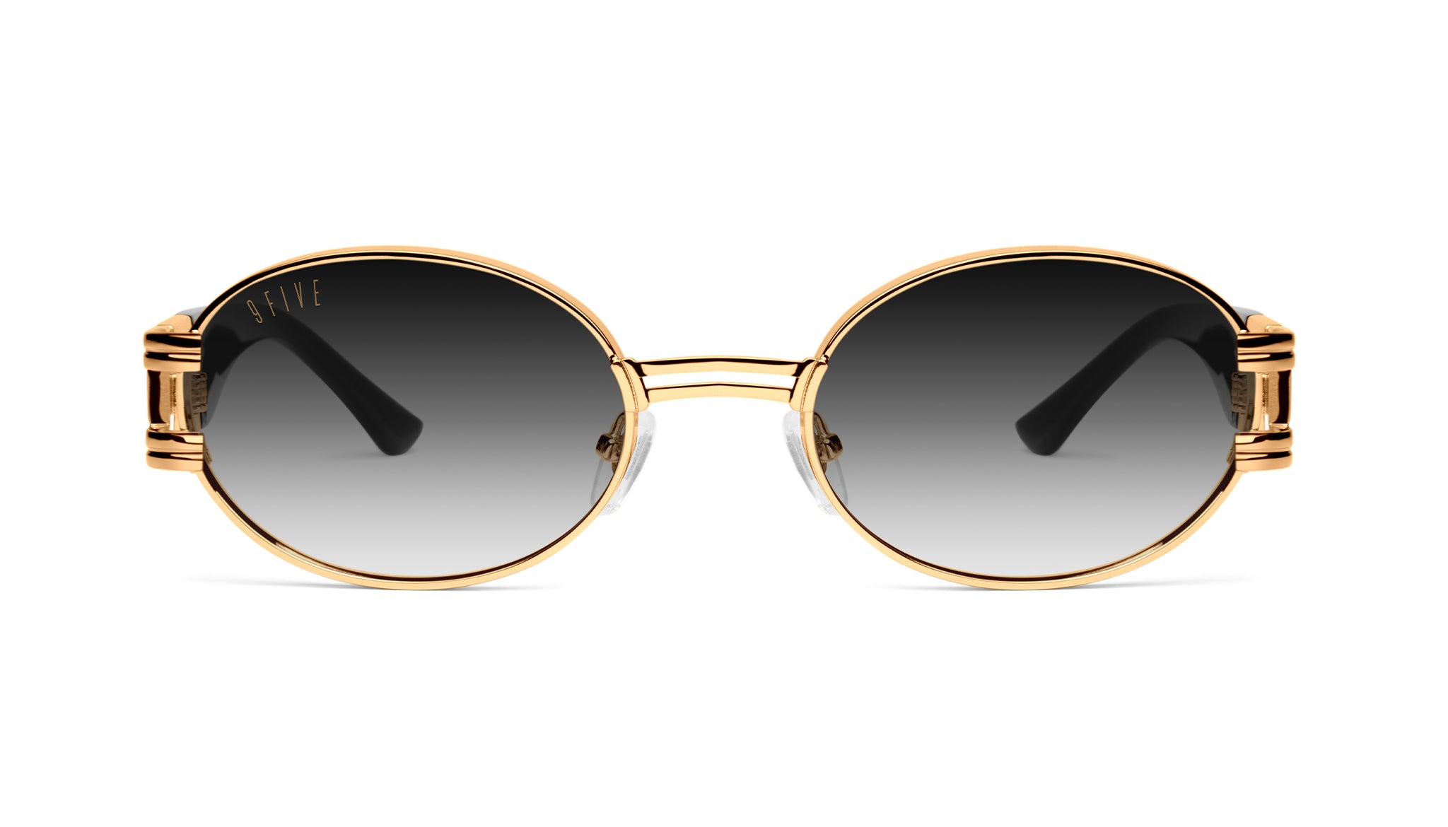 9FIVE St. James Black & 24K Gold - Gradient Sunglasses