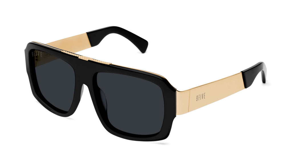 9FIVE Tips LX Black & 24K Gold Sunglasses Rx – 9FIVE Eyewear