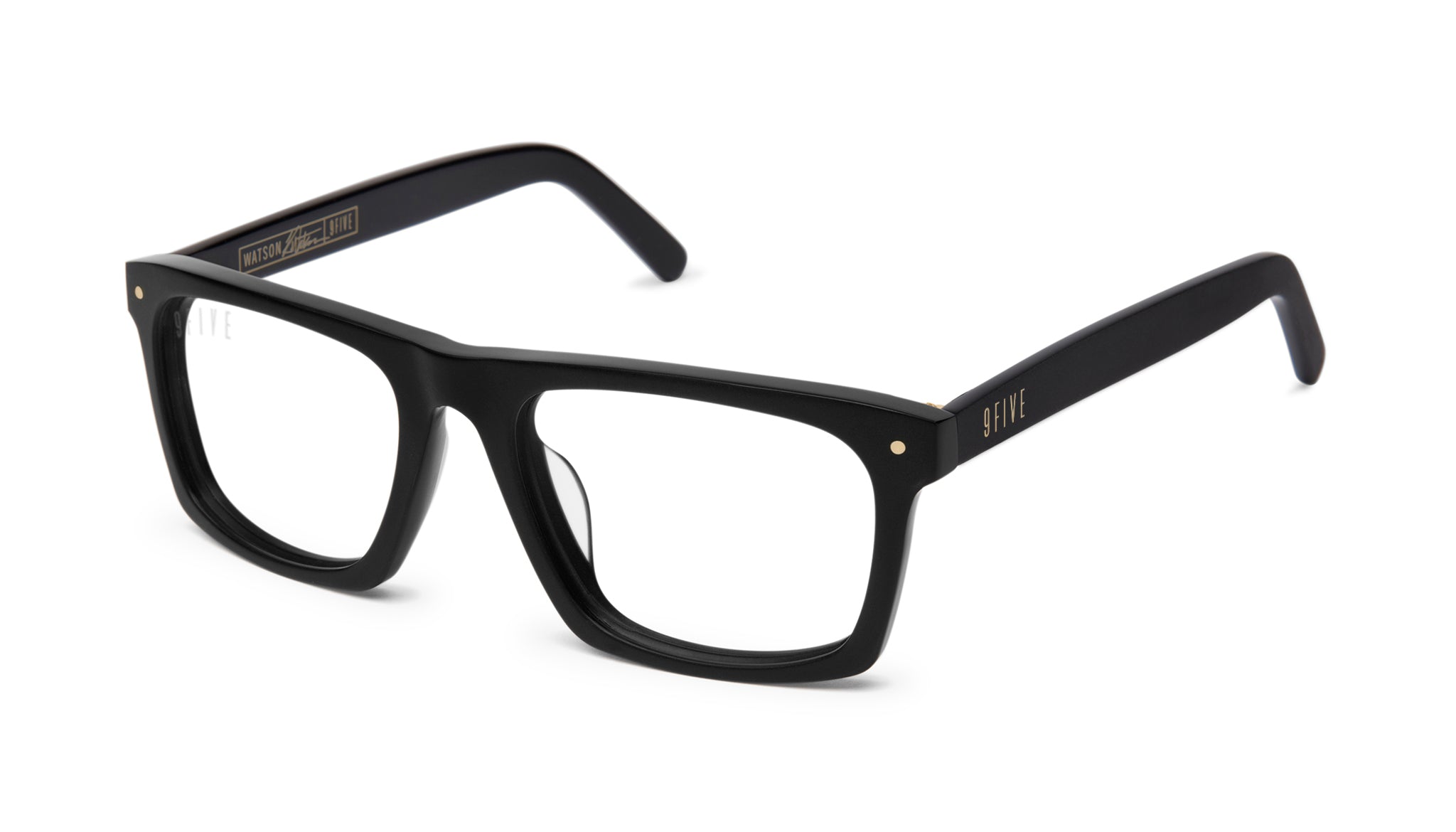 9FIVE One Matte Blackout Clear Lens Glasses