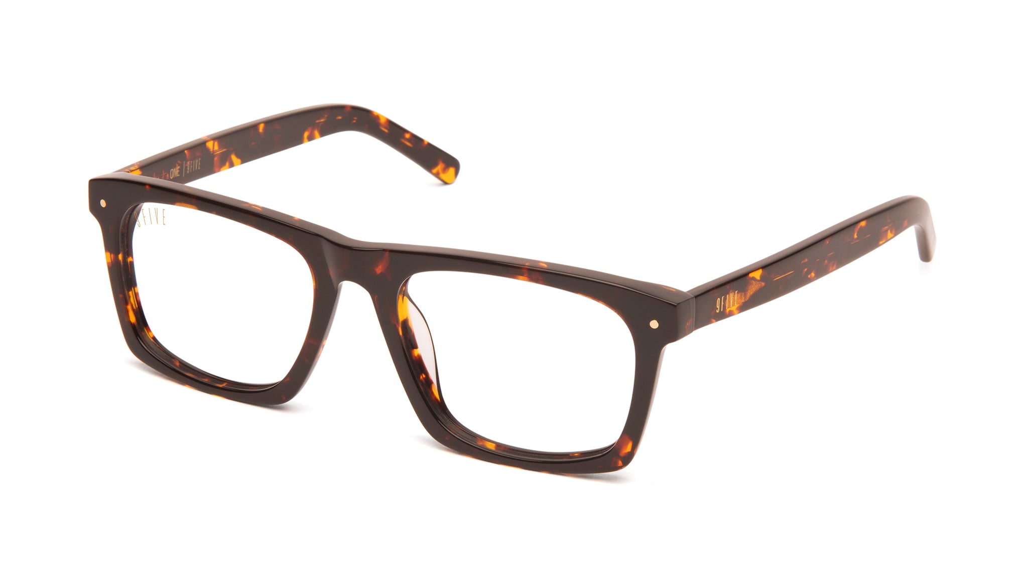 9FIVE One Tortoise Clear Lens Glasses Rx