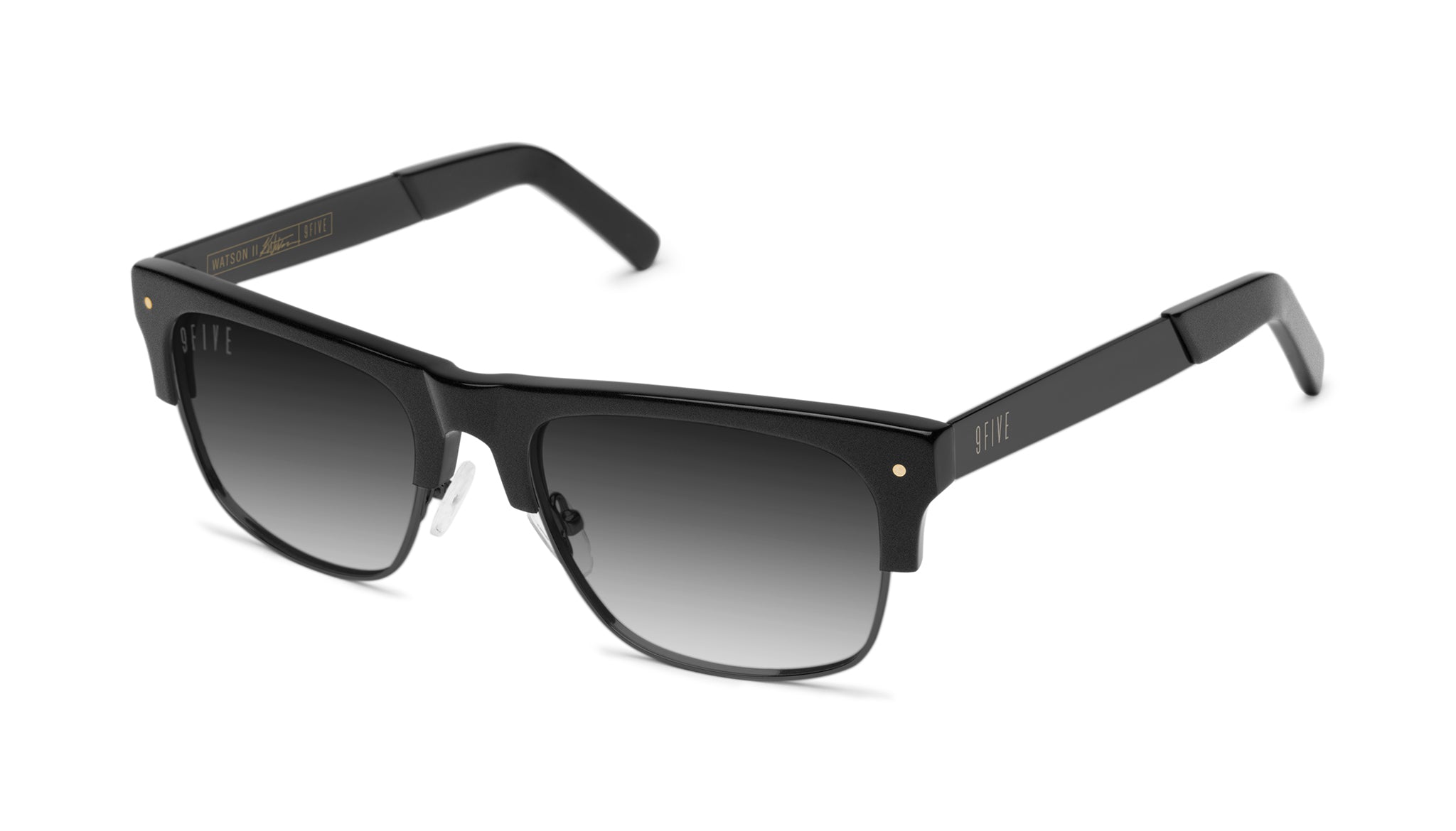 9FIVE Two Matte Blackout - Gradient Sunglasses