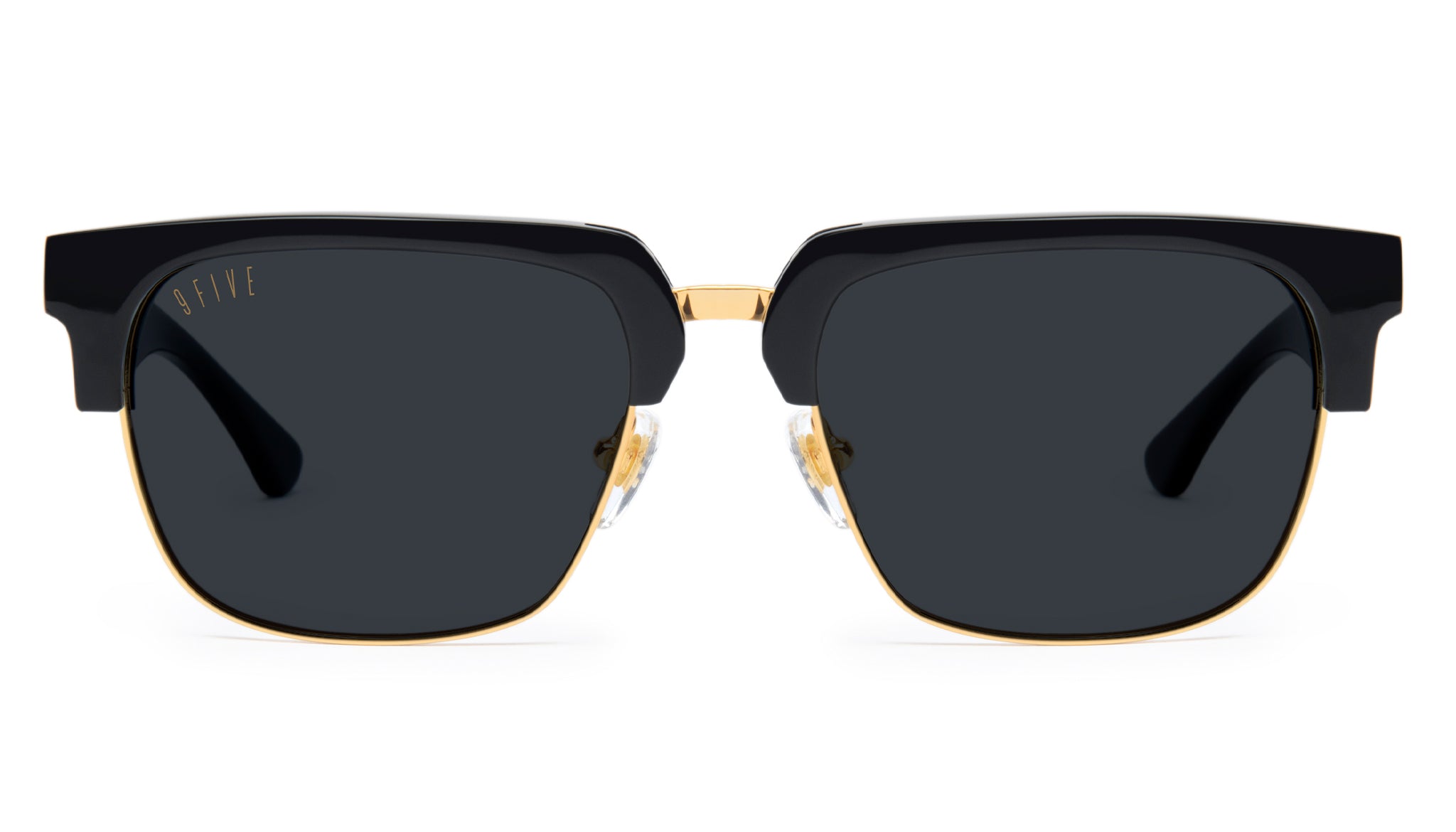 9FIVE Belmont XL Black & 24K Gold Sunglasses Rx