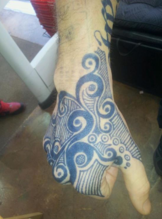 Jagua stain color on pale skin