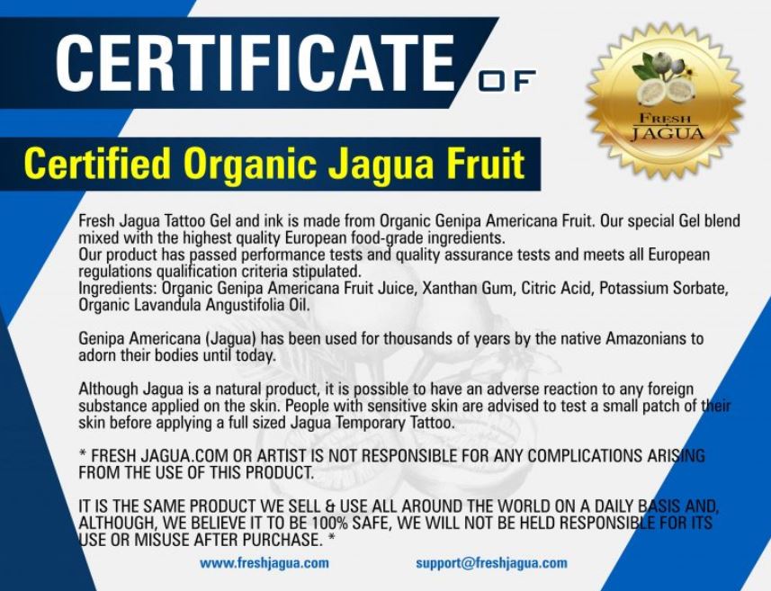 Jagua Certificate