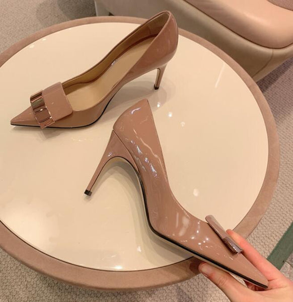 nude thin heels