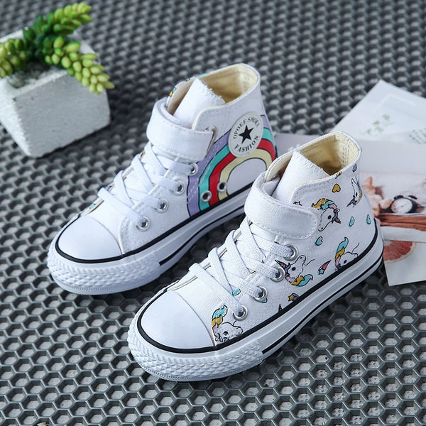 girls rainbow shoes