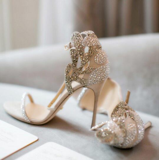 Be Mine Bridal Emory embellished heart heeled shoes in ivory satin | ASOS
