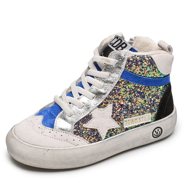 childrens glitter trainers