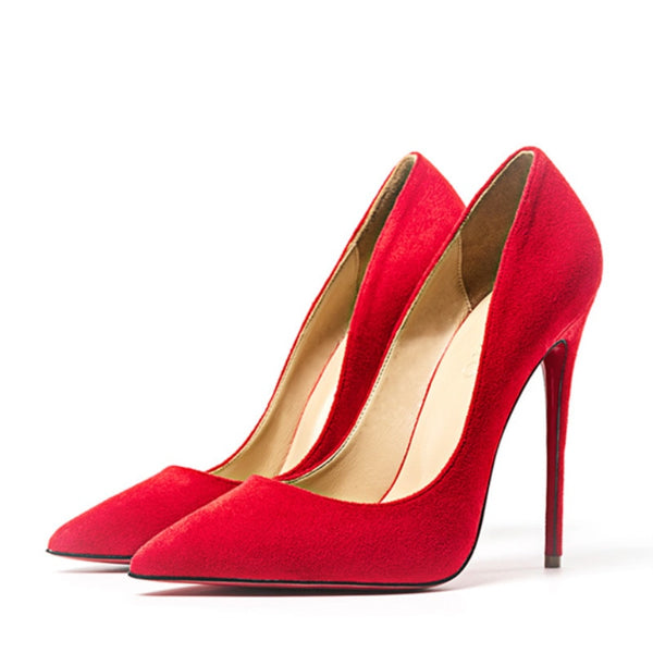 red bottom wedding heels