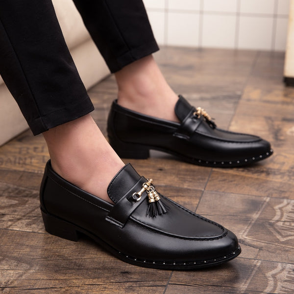branded formal black shoes