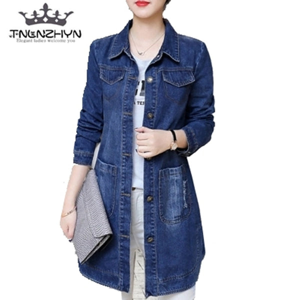 tnlnzhyn new Spring Fall Women Denim 