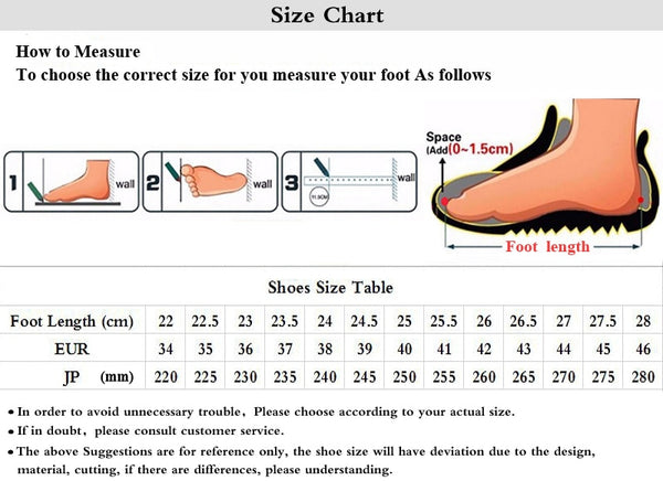 running shoe size