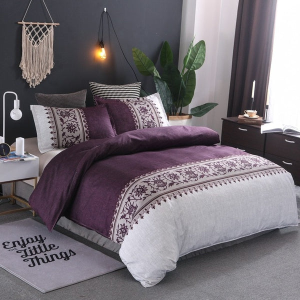 Minimalist Bed Duvet Cover Set Luxury European Comforter Bedding S