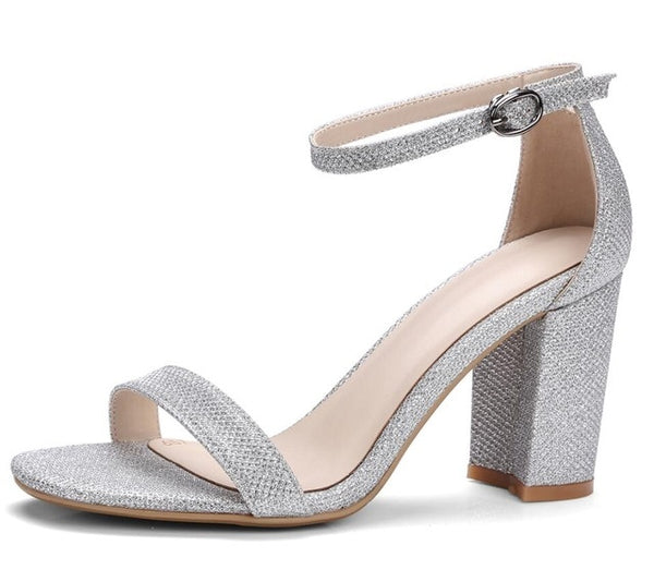 small grey heels