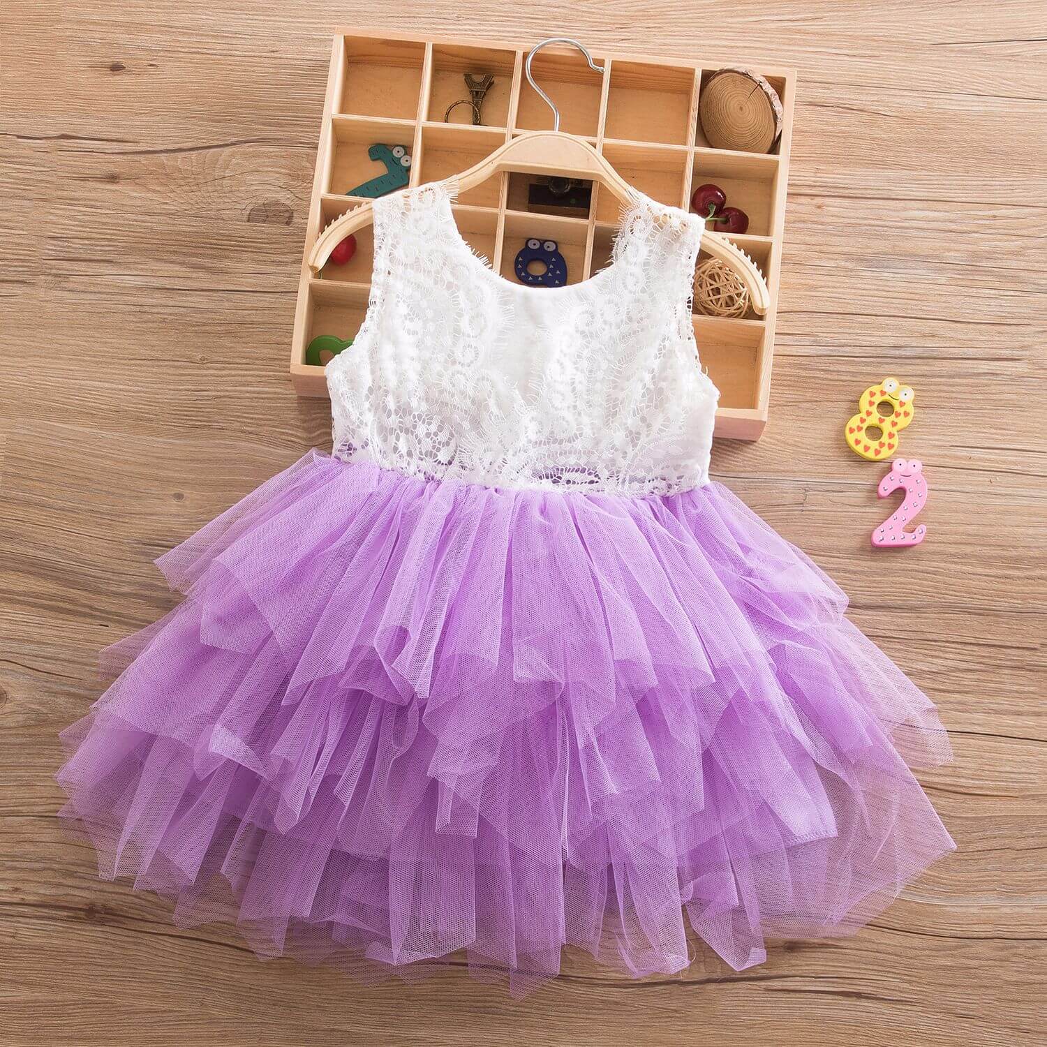Toddler Bohemian Flower Girl Dress Summer Party Tutu Dress – Sun Baby