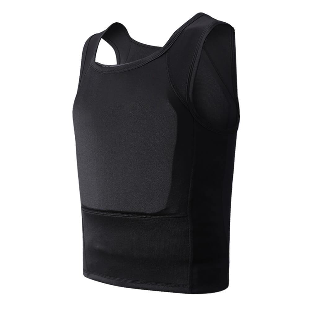 Concealed Bulletproof Vest Ultra Thin T-shirt Undershirt Covert Body A ...